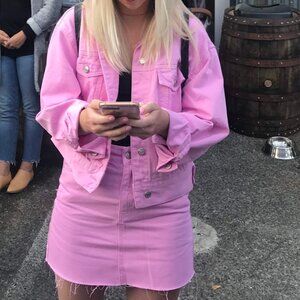 Topshop Pink Demin Set